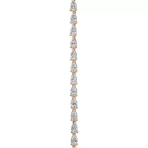 Discount Tacori Pear Diamond Tennis Bracelet In 18K Rose Gold 18Kt Rose Gold