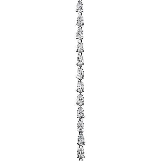 Hot Tacori Pear Diamond Tennis Bracelet In 18K White Gold 18Kt White Gold