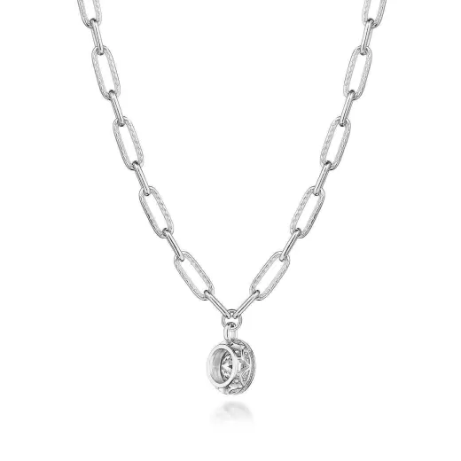 New Tacori Petite Diamond Link Necklace - 1.54Ct 18Kt White Gold