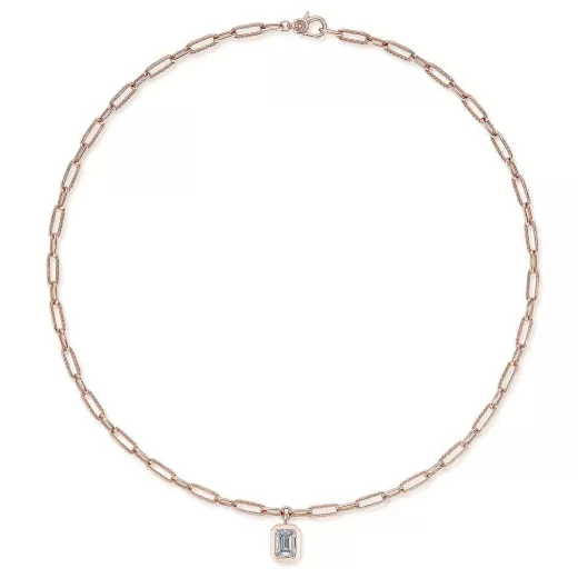 Cheap Tacori Petite Diamond Link Necklace - 2.04Ct 18Kt Rose Gold