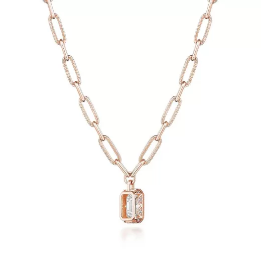 Cheap Tacori Petite Diamond Link Necklace - 2.04Ct 18Kt Rose Gold