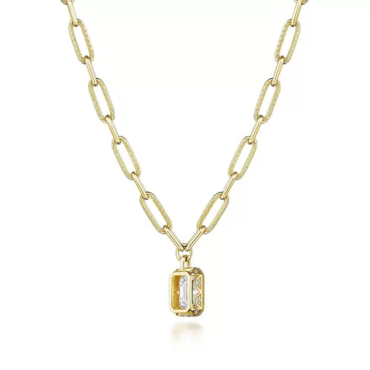 Fashion Tacori Petite Diamond Link Necklace - 2.04Ct 18Kt Yellow Gold