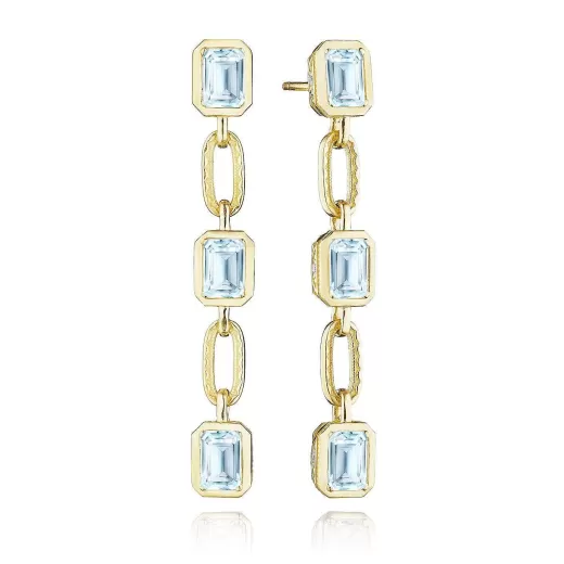 Flash Sale Tacori Sky Blue Topaz Drop Earring 18Kt Yellow Gold