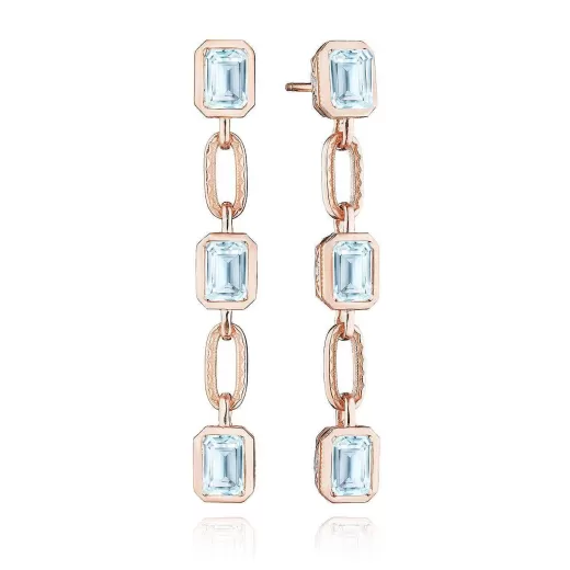 Clearance Tacori Sky Blue Topaz Drop Earring 18Kt Rose Gold