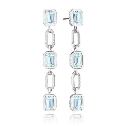 Flash Sale Tacori Sky Blue Topaz Drop Earring 18Kt White Gold