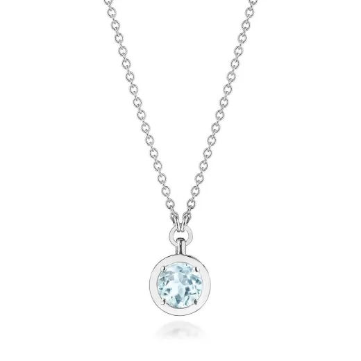 Best Sale Tacori Sky Blue Topaz Necklace - 0.7Ct 18Kt White Gold