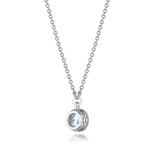 Best Sale Tacori Sky Blue Topaz Necklace - 0.7Ct 18Kt White Gold