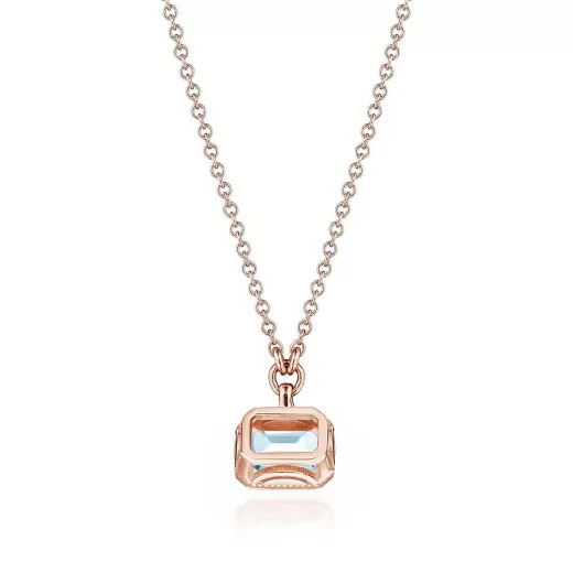 Best Sale Tacori Sky Blue Topaz Necklace - 0.7Ct 18Kt Rose Gold